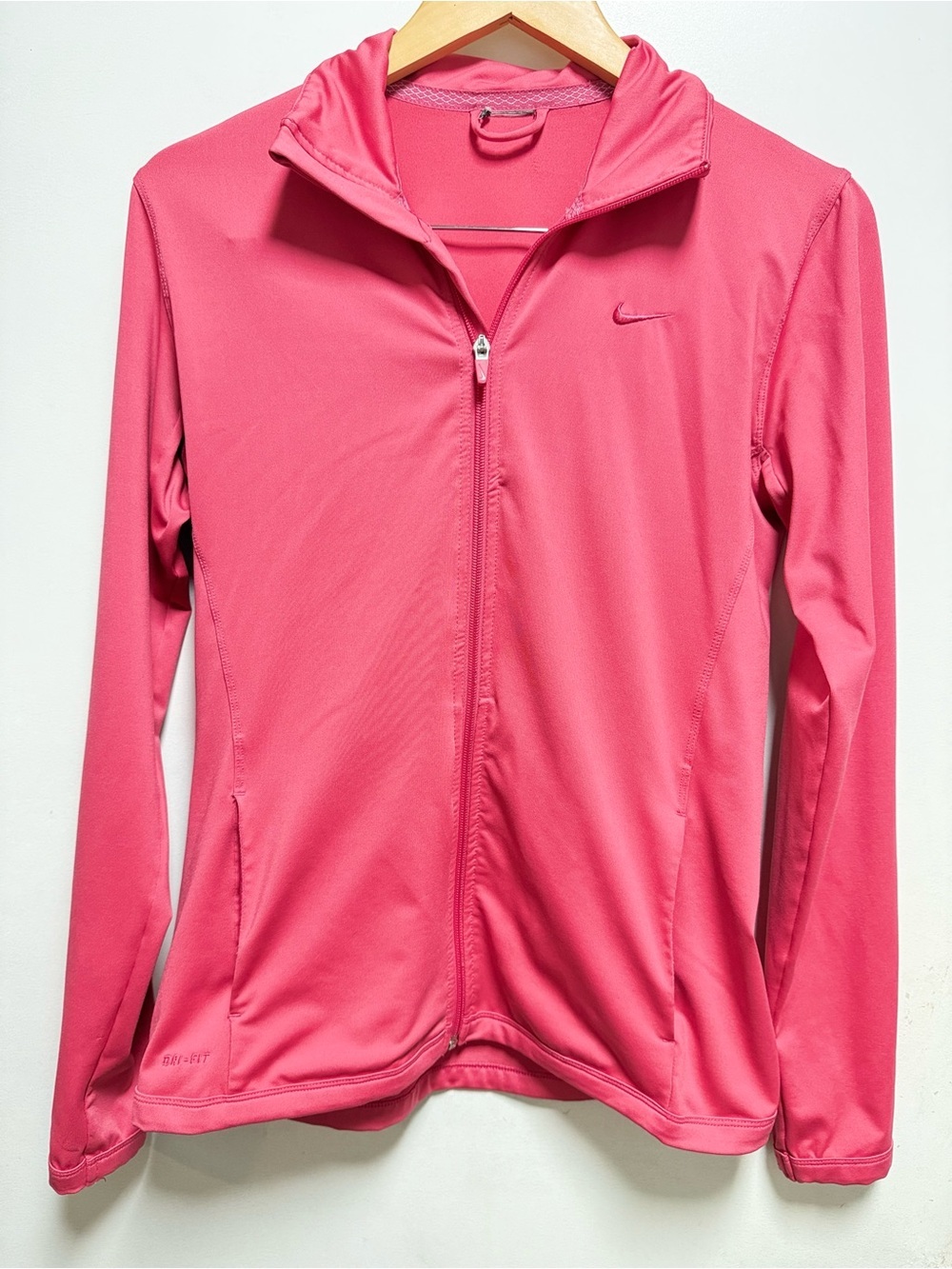 Nike Women's Bright Pink Full-Zip Athletic Jacket